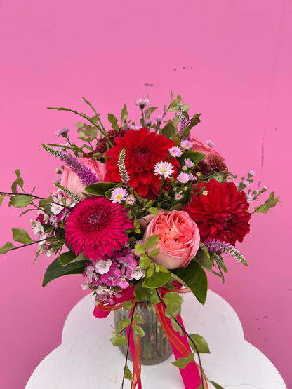 VALENTINE'S DAY JEWEL TONES MIXED FLORALS