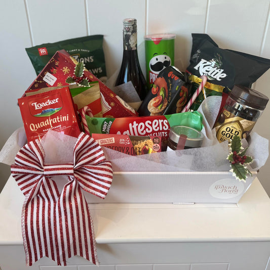 Premium Sweet & Savory Xmas Hamper With Wine